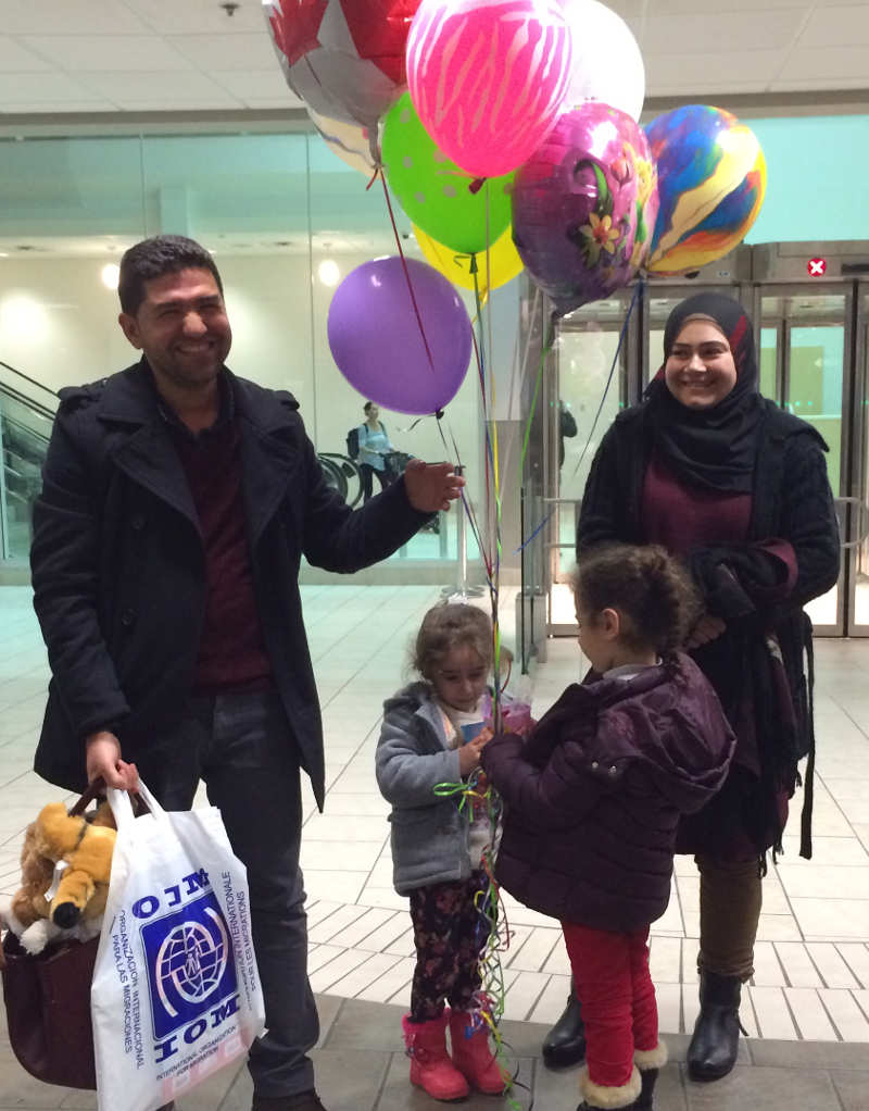 The Ali family - Shahin, Yasmin, Shana and Yara