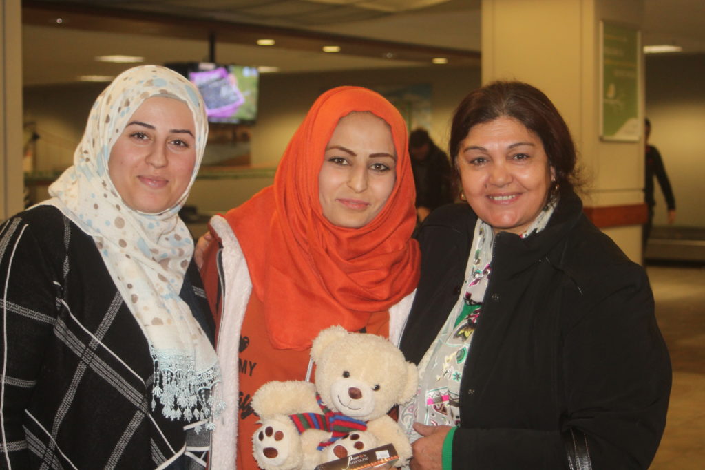 Beyan with friends at airport