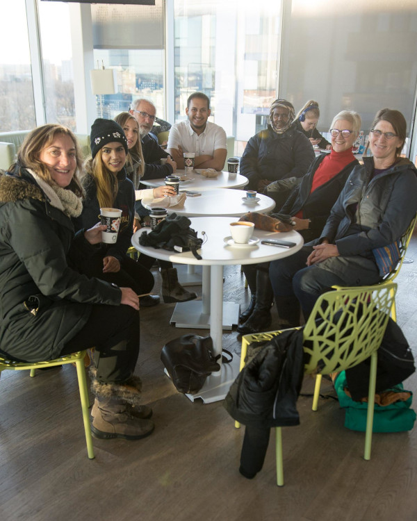 A gathering of OHRA members at the Halifax Central Library