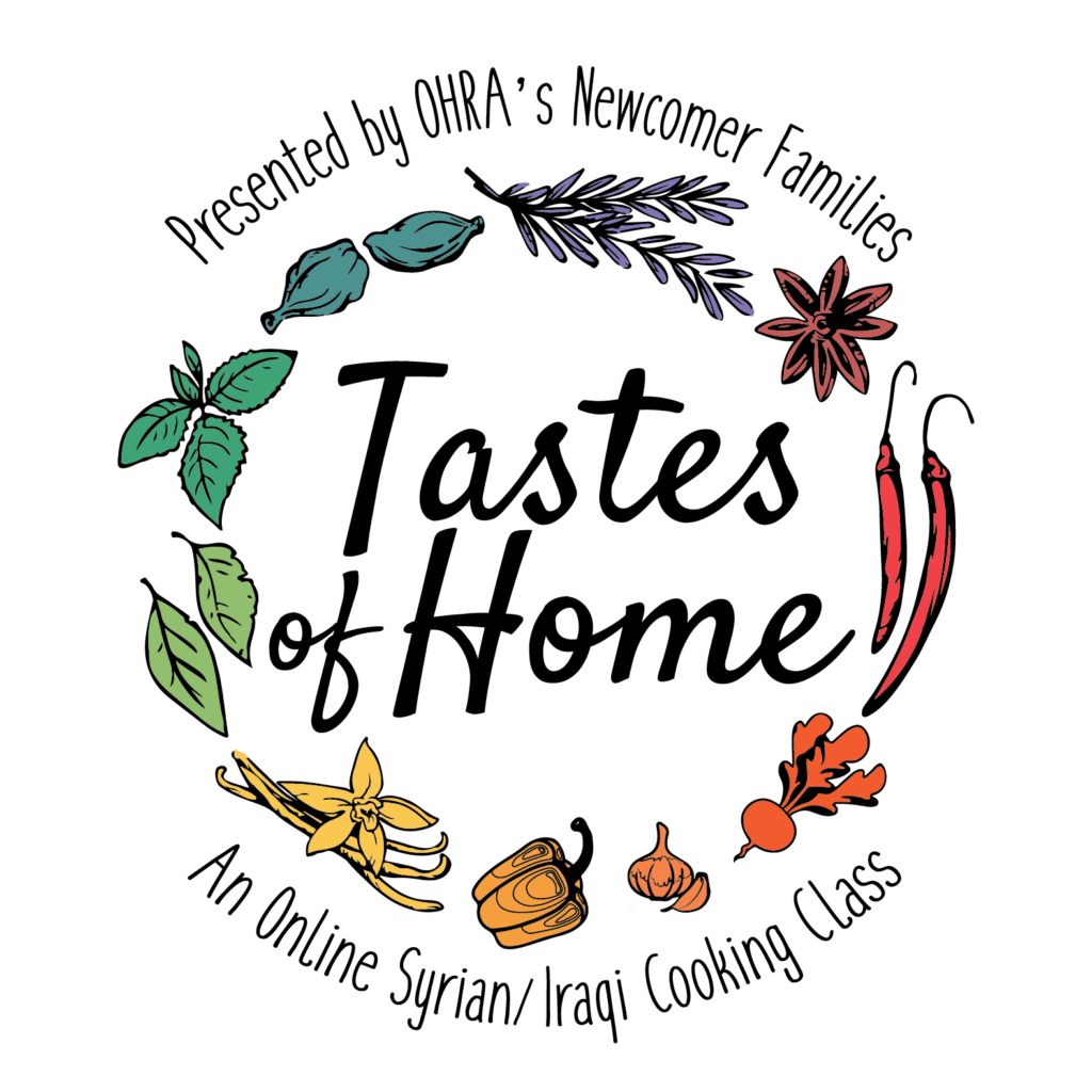 Logo for an online Syrian/Iraqi cooking class